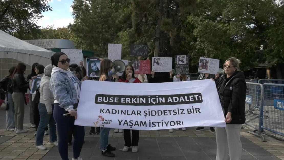 Babası tarafından öldürülen Buse Erkin için eylem yapıldı