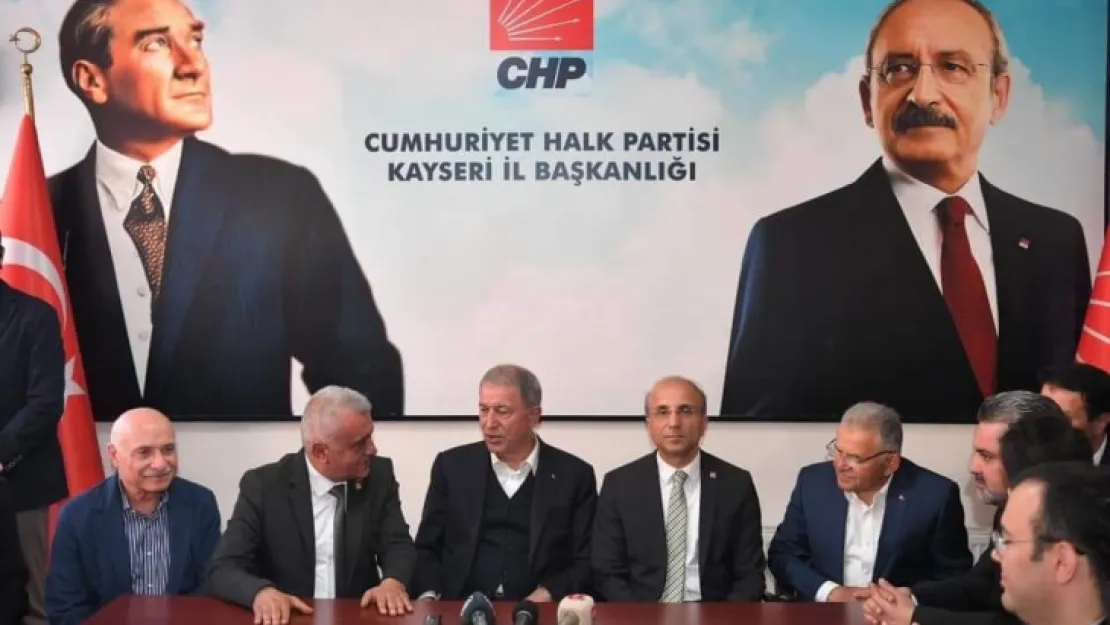 Bakan Akar, CHP ve İYİ Parti il başkanlıklarını ziyaret etti