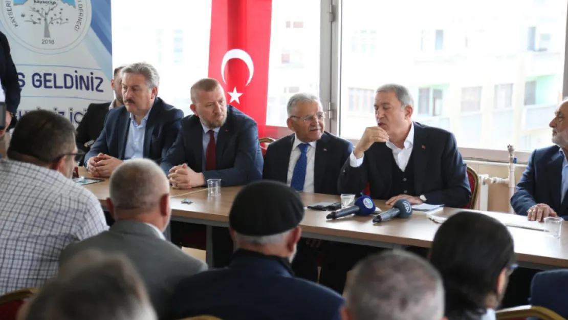 Bakan Akar ve Başkan Büyükkılıç'tan STK'lara 'Bayram' Ziyareti