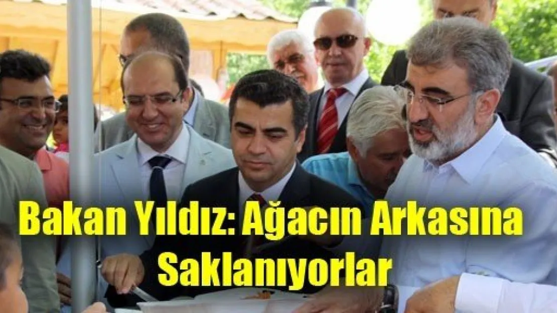 Bakan Yıldız: Ağacın Arkasına Saklanıyorlar