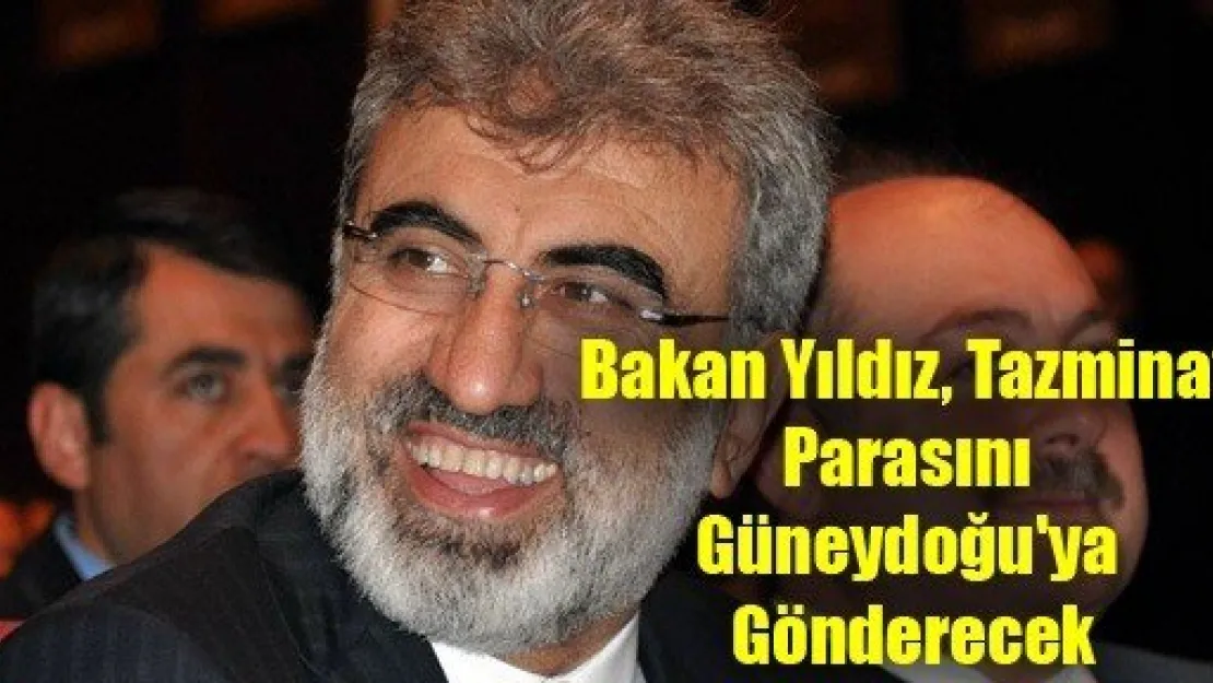 Bakan Yıldız, Tazminat Parasını Güneydoğu'ya Gönderecek