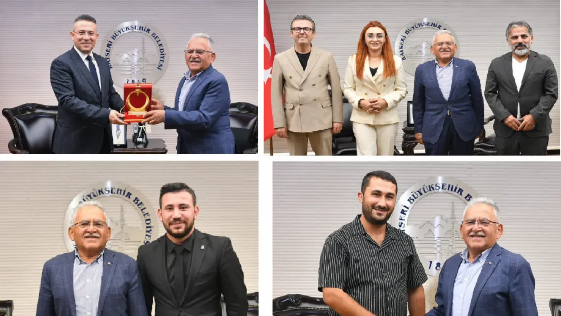 Başkan Büyükkılıç'a Ziyaretçi Yoğunluğu