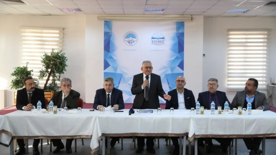 Başkan Büyükkılıç, Bünyan'da muhtarları dinledi