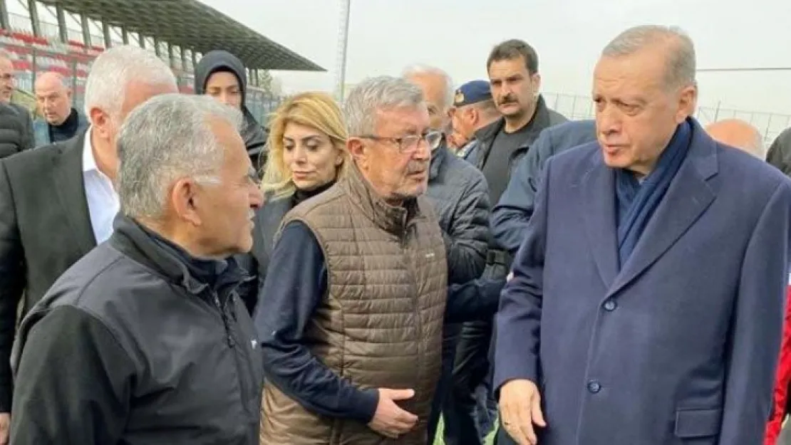 Başkan Büyükkılıç, Erdoğan ile Elbistan'da bir araya geldi