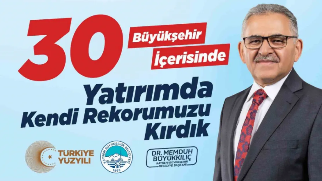 Kayseri, yatırım harcamalarında kendi rekorunu kırdı