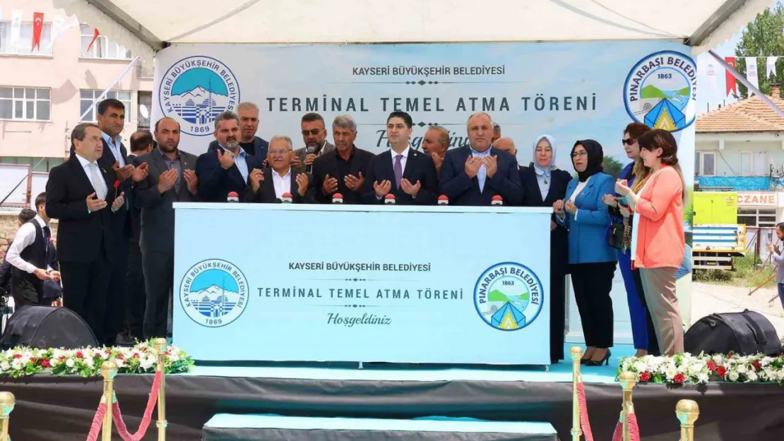 Seçim öncesi, Pınarbaşı Terminal ve Ticaret Binası temel atma töreni