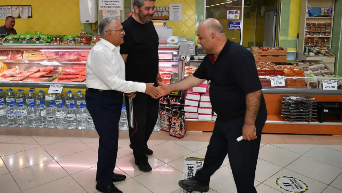 Başkan Büyükkılıç'tan Talas'ta Esnaf Ziyareti