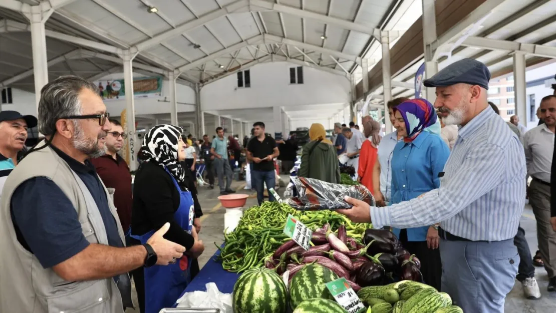 Kayseri'nin tek ekolojik pazarına yoğun ilgi