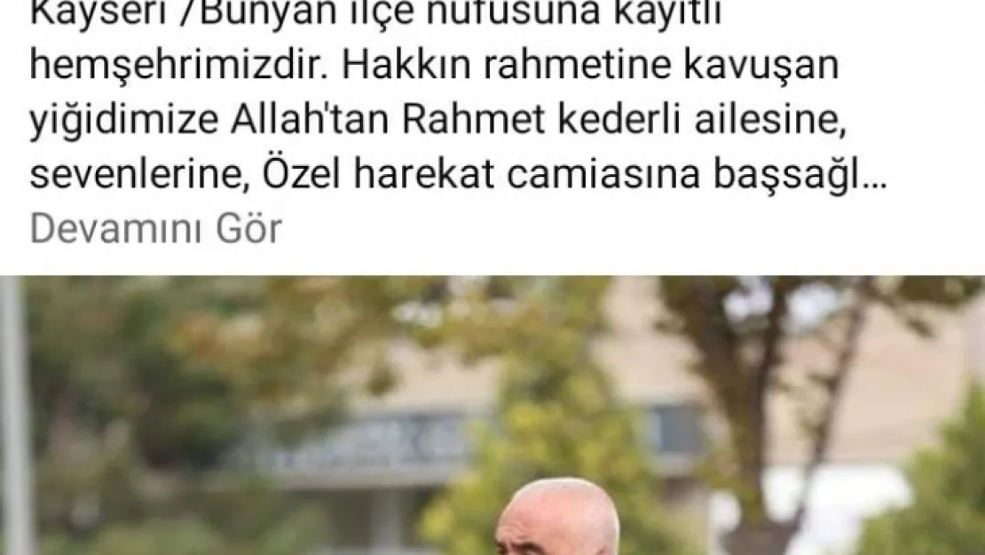 Başkan Yavuz'dan Şehit Hayrettin Eren'e taziye mesajı