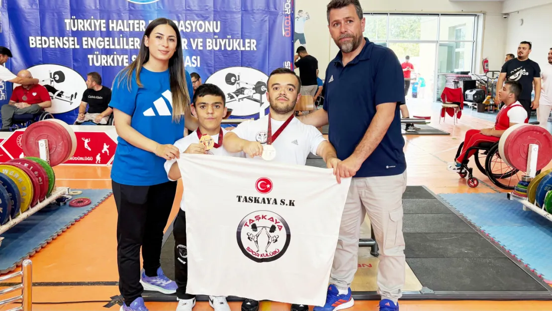 Bedensel engelli halterciler Hasan ve Çağdaş Türkiye Şampiyonu oldu