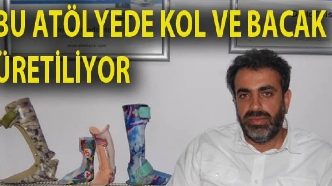 Bu atölyede kol ve bacak üretiliyor