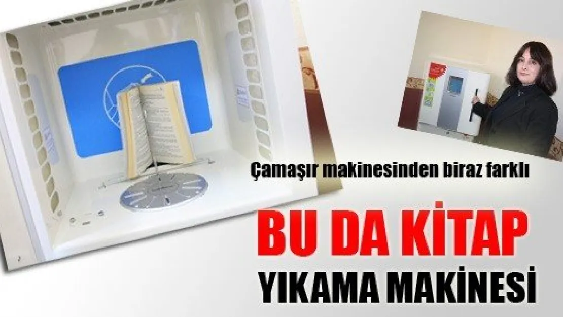 Bu da kitap yıkama makinesi