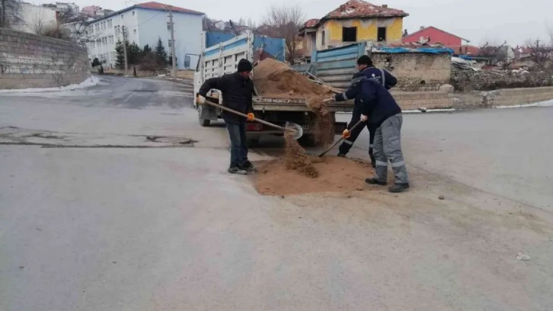 Bünyan'da yağışsız havalar hizmete dönmeye devam ediyor