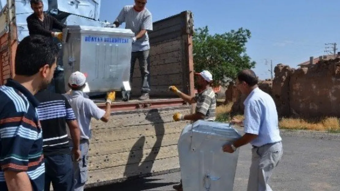 Bünyan Belediyesi Yeni Çöp Konteynerlerı Dağıtımına Başladı