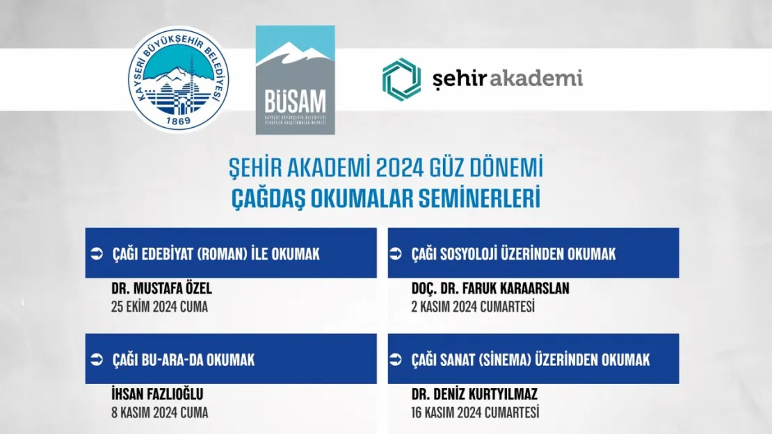 Büsam Şehir Akademi Başlıyor