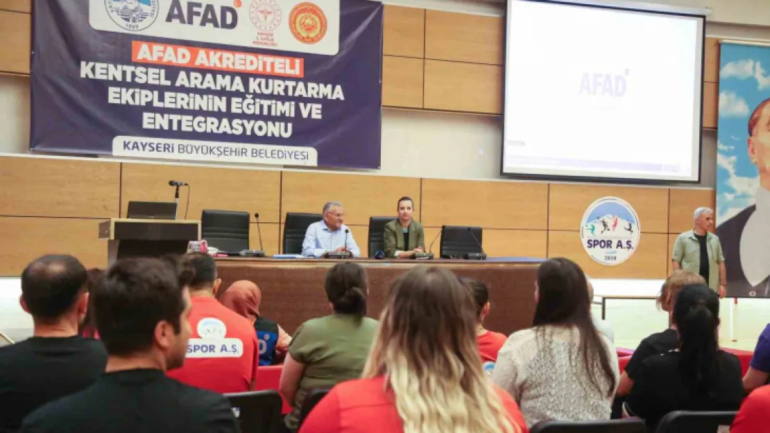 Büyükkılıç, AFAD Akrediteli Kentsel Arama Kurtarma Ekiplerinin Eğitimi Ve Entegrasyonu Seminerine katıldı