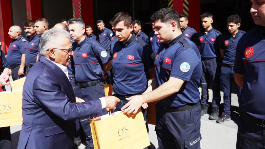 Büyükkılıç'tan Orman Yangını Çalışmasına Katılan İtfaiyecilere Takdir