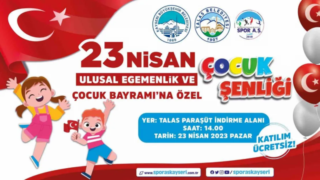 Büyükşehir'den 23 Nisan'a özel 'çocuk şenliği'