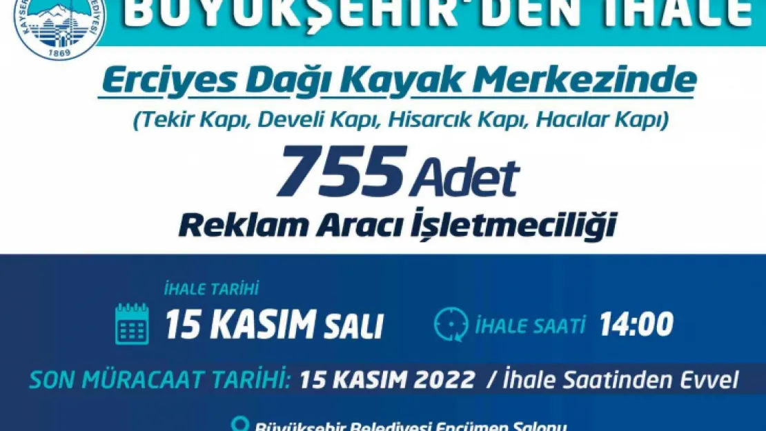 Büyükşehir'den ihale