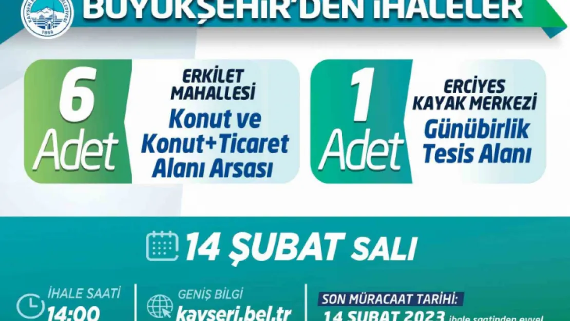 Büyükşehir'den ihaleler