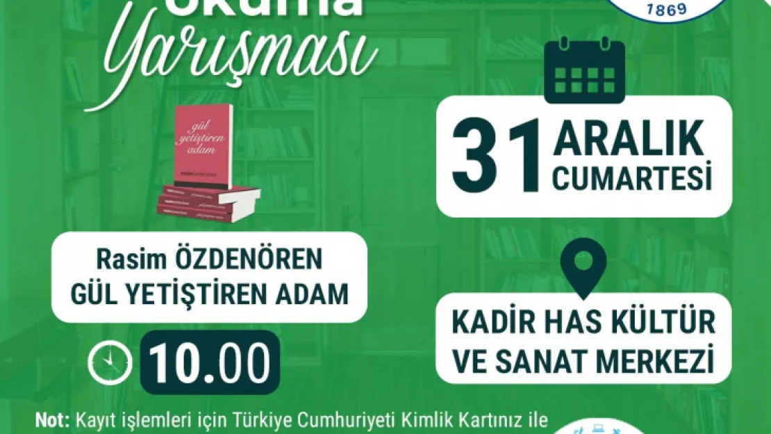 Büyükşehir'den kitap okuma yarışması