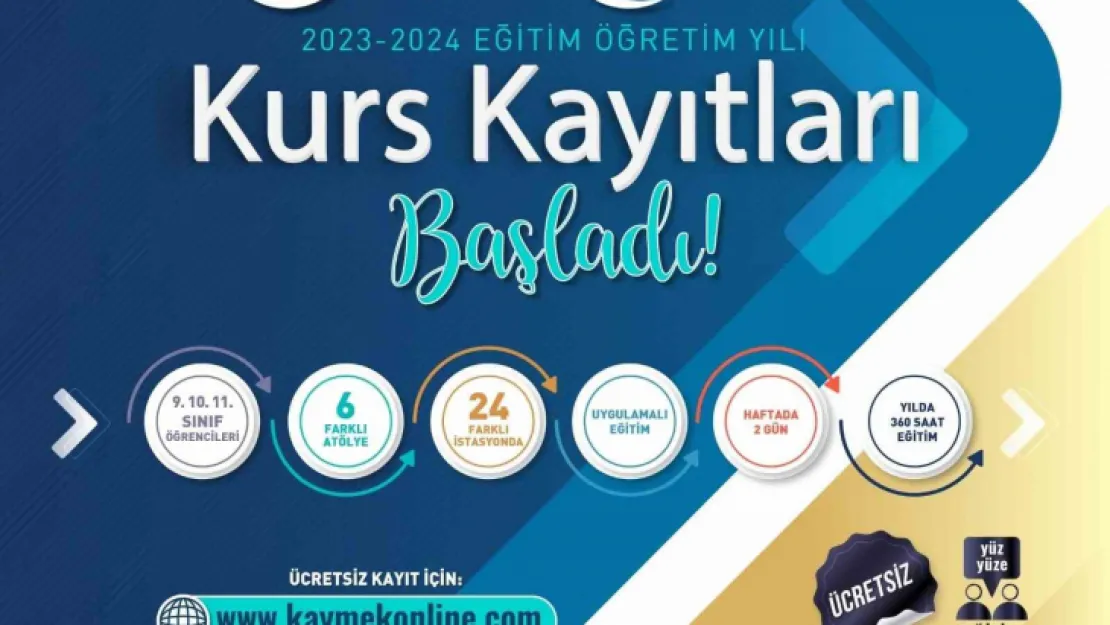 Ödüllü Değer Gençlik Projesi'nde kurs kayıtları devam ediyor