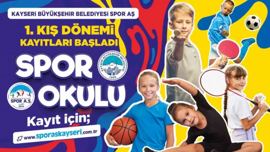 Büyükşehir Spor A.Ş. 1'inci Kış Dönemi Spor Okulları kayıtlarını başlattı