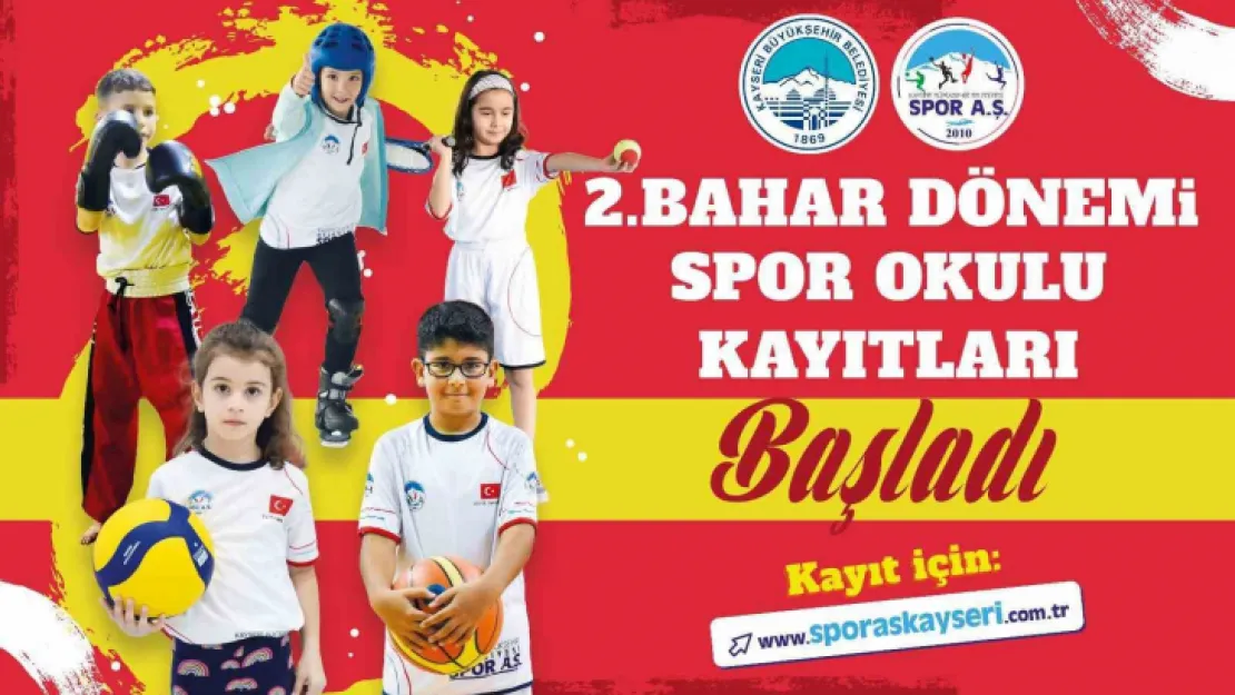 Bahar dönemi spor okulları kayıtları başladı