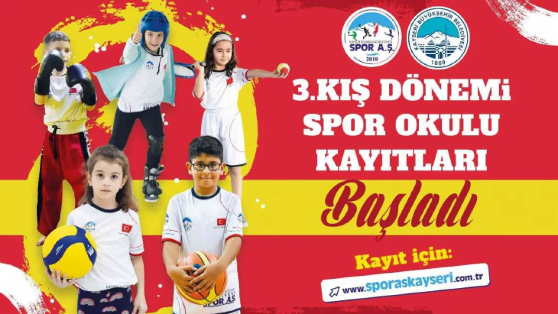 Spor A.Ş.'nin Kış Dönemi Spor Okulu kayıtları başladı