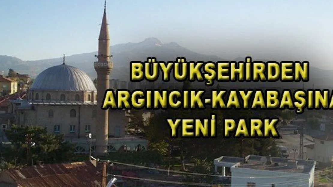 Büyükşehir Bir Park Daha Yapacak