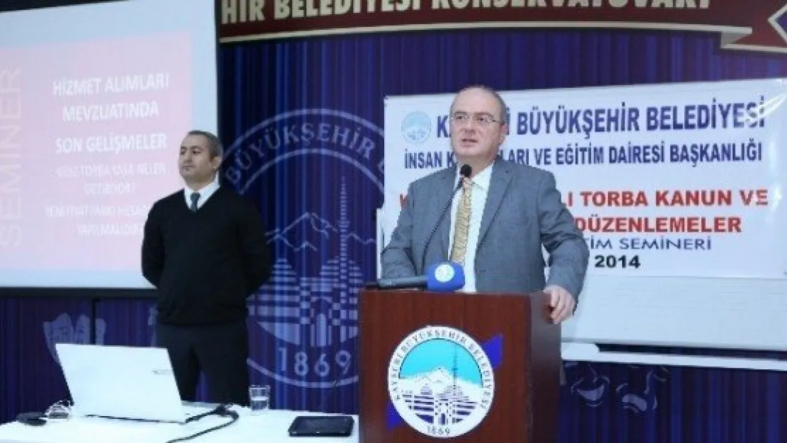 Büyükşehir'den Hizmet İçi Eğitim Semineri 