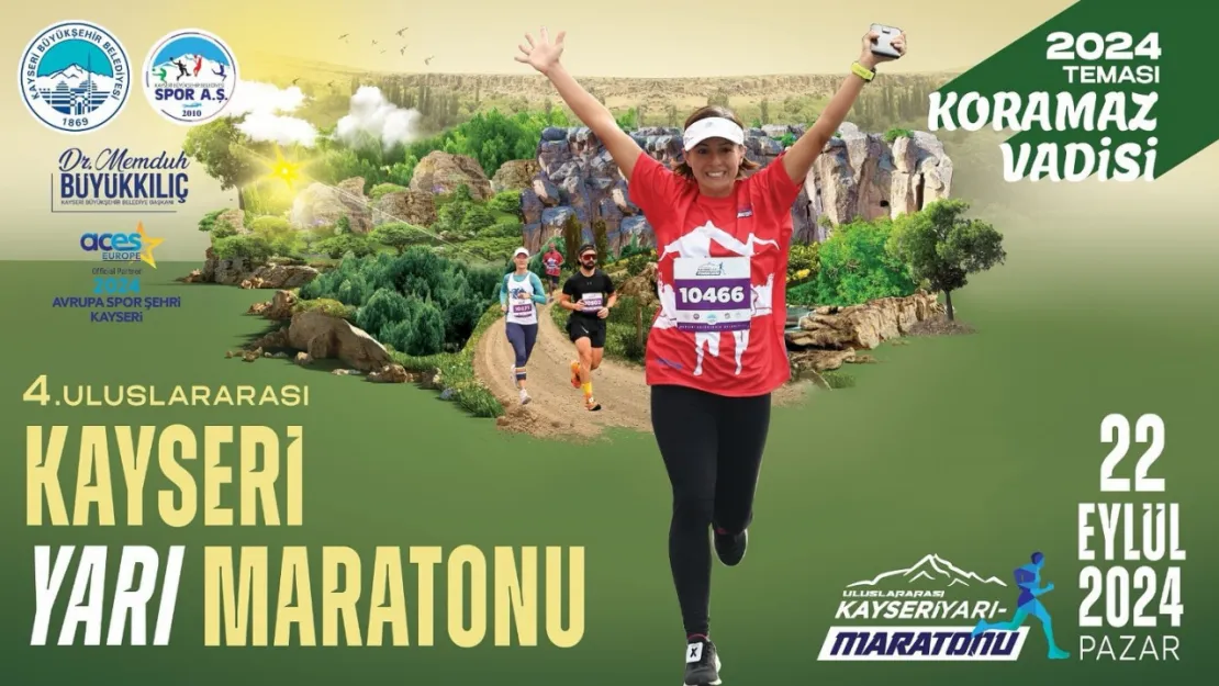 Uluslararası Kayseri Yarı Maratonu'nda tema 'Koramaz Vadisi' oldu