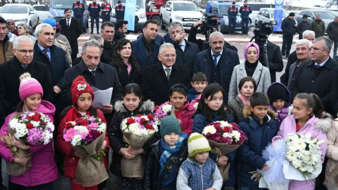 Çatakdere'de ilk doğalgaz yandı