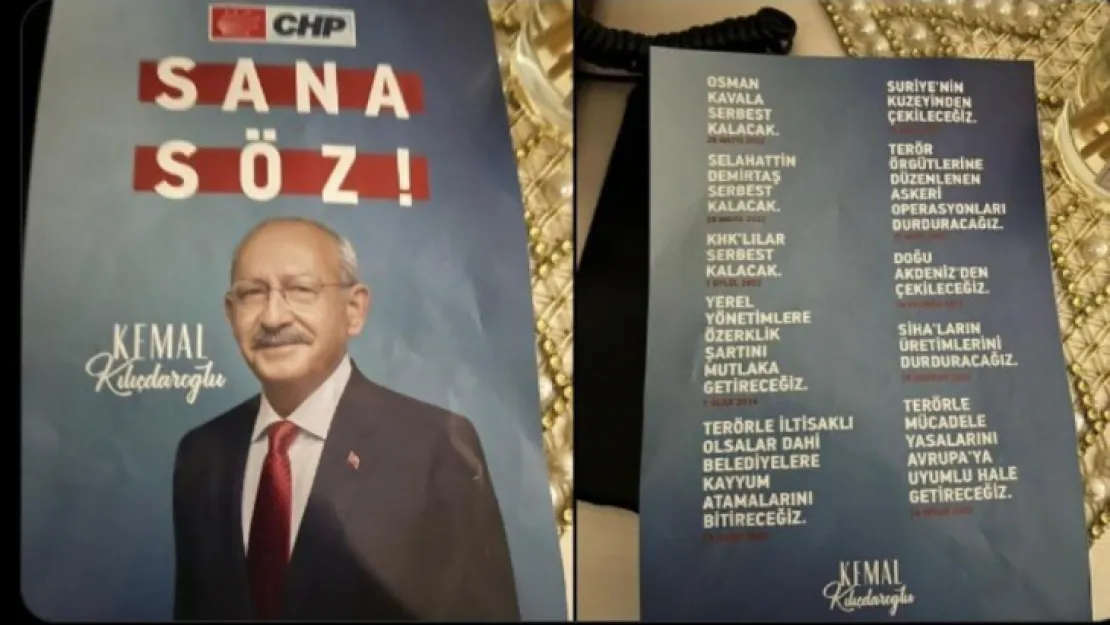 CHP yönetiminden sahte afişlere suç duyurusu