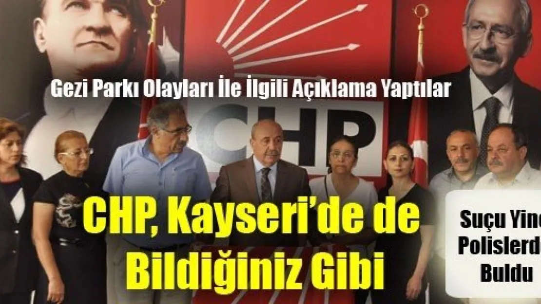 CHP Kayseri İl Başkanı, Suçu Poliste Buldu