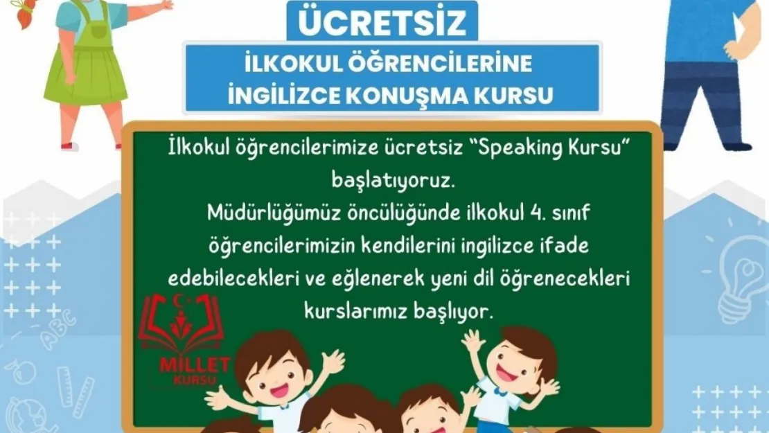 Çiçekdağı'nda ücretsiz İngilizce kursu başlıyor