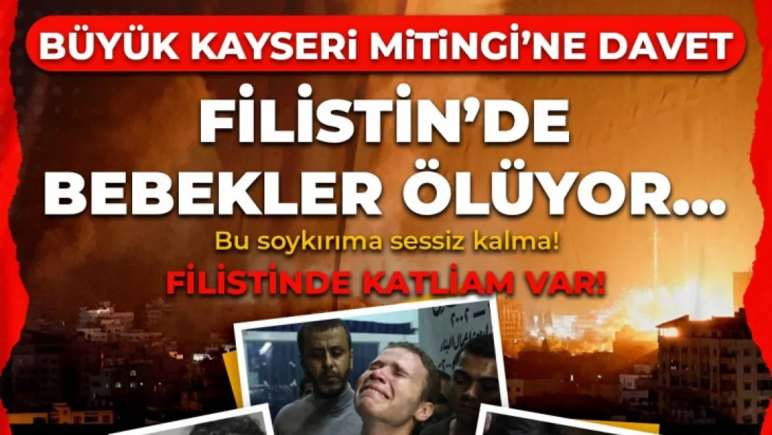 Cuma Namazı Sonrası Büyük Filistin Mitingi