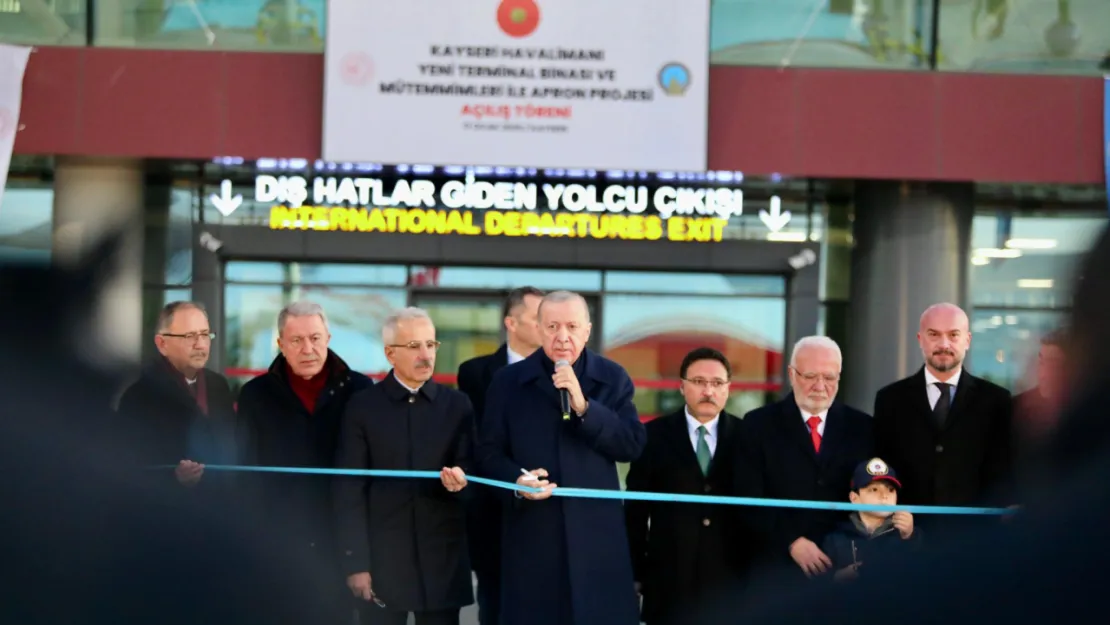 Cumhurbaşkanı Erdoğan Kayseri Havalimanı Yeni Terminal Binası açılışını gerçekleştirdi