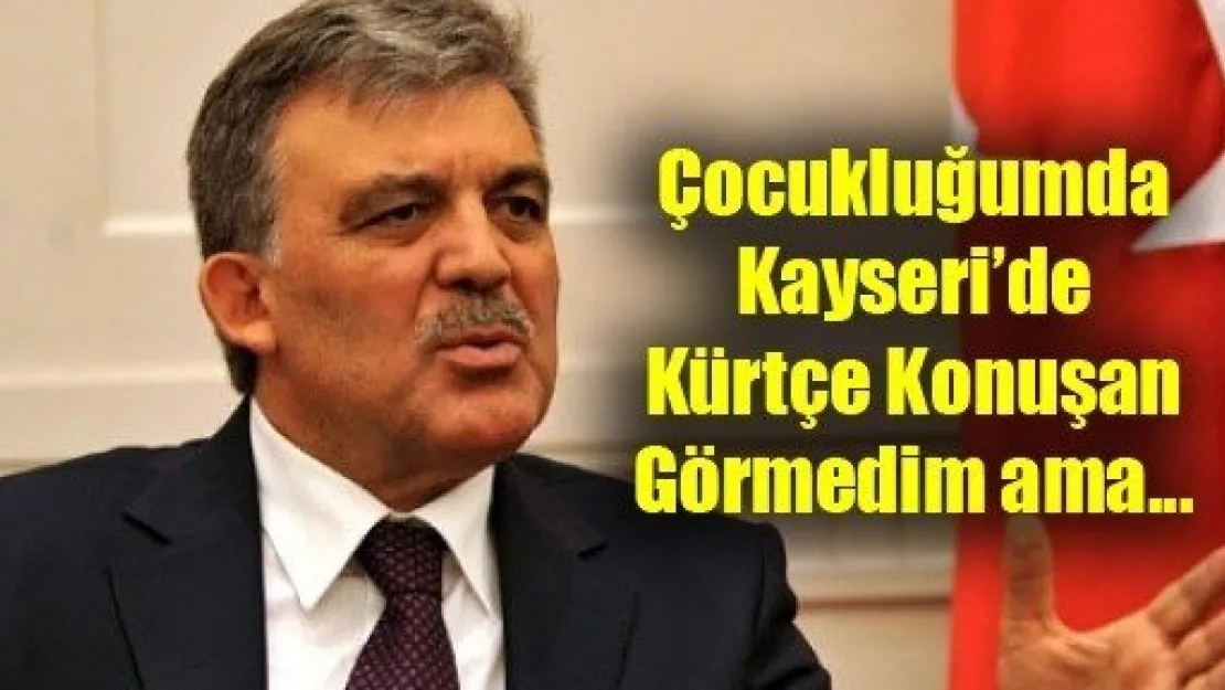 Cumhurbaşkanı Gül Gündemle İlgili Açıklama Yaptı