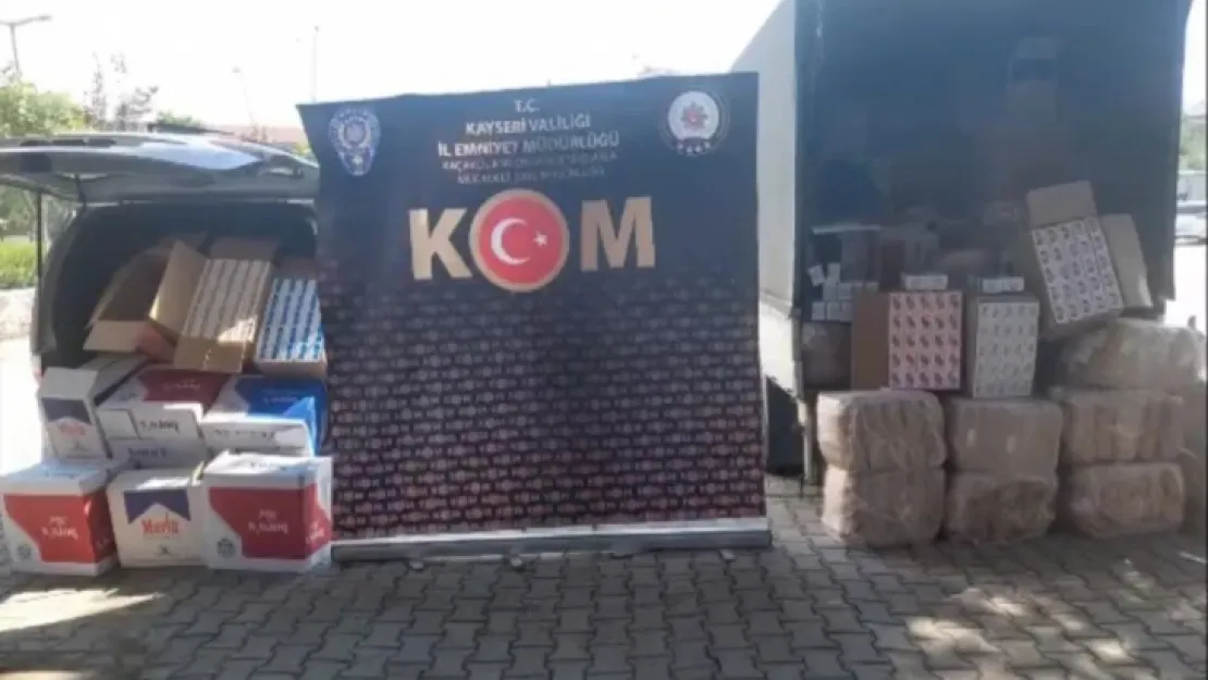 Depoya yapılan baskında 1 milyon adet boş makaron ele geçirildi