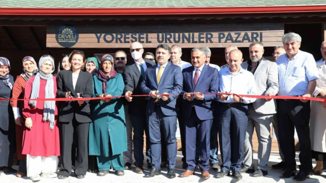 Develi Yöresel Ürünler Pazarı hizmete açıldı