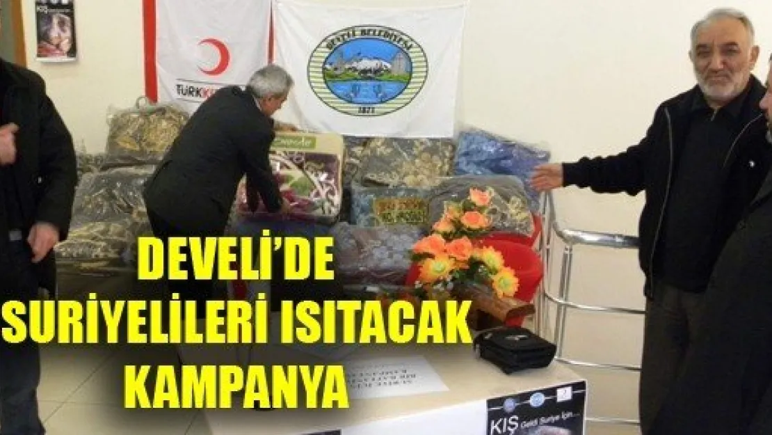 Develi'de Suriyelileri Isıtacak Kampanya