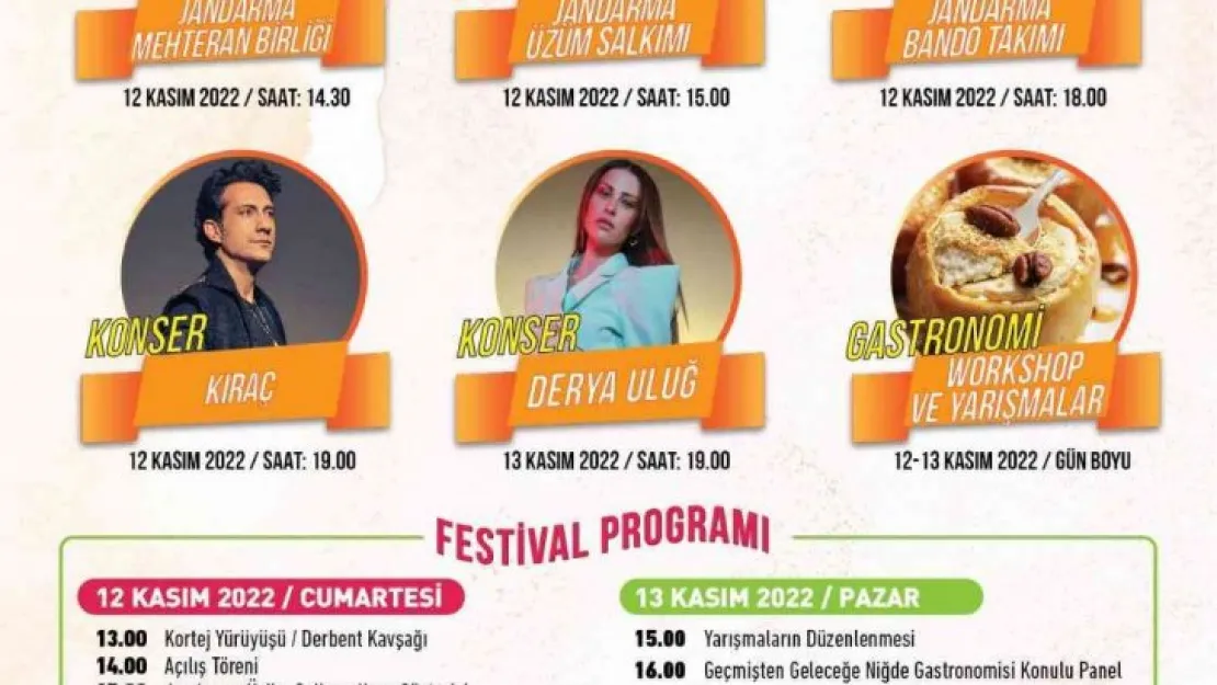 Elma Festivalinde Niğde'ye yıldız yağacak