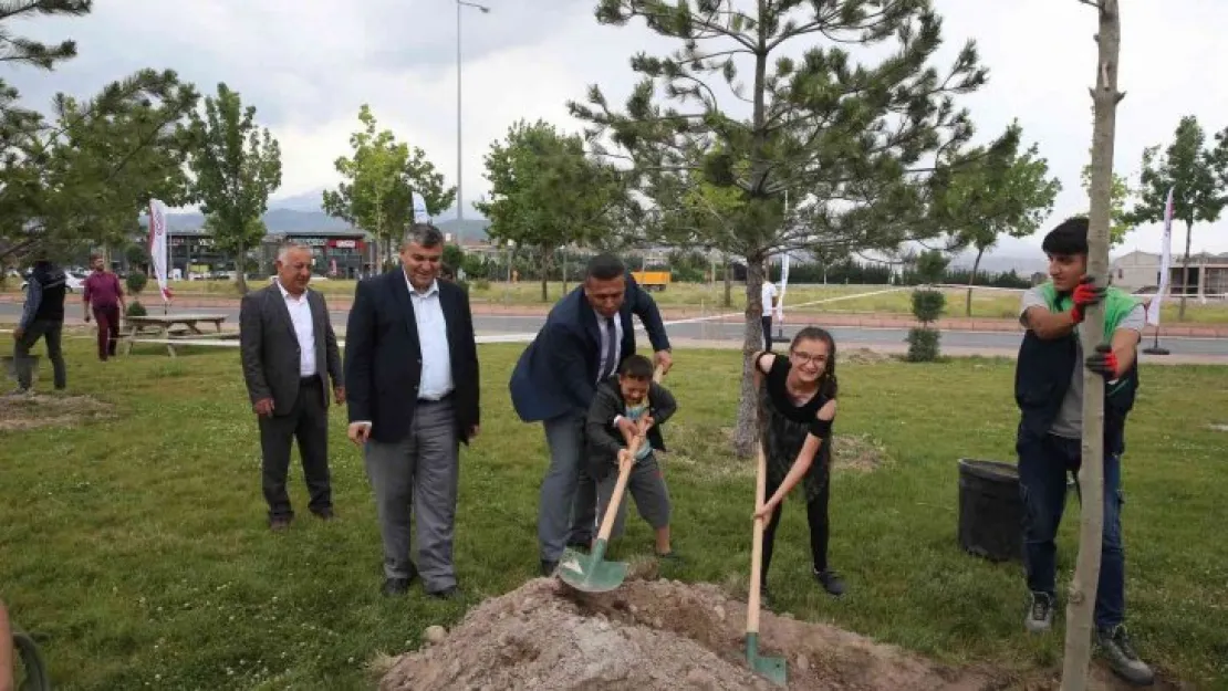 Engelsiz Yaşam Merkezi'nde 200 fidan toprakla buluşturuldu