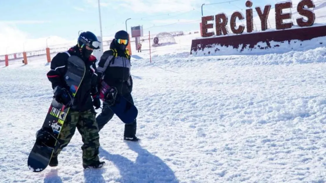 Erciyes'te kayak sezonu açıldı