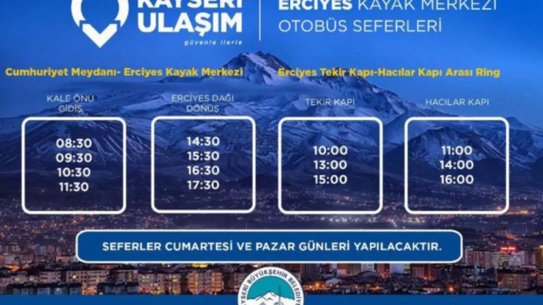 Erciyes'te sezon başladı