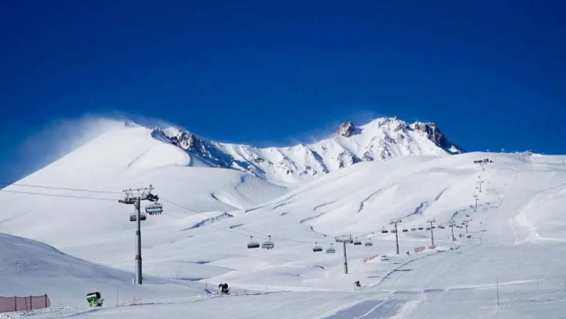 Erciyes ve diğer kayak merkezlerinde kar kalınlığı