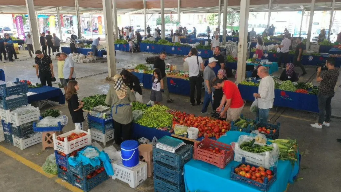 Erciyesevler Pazarı'ında bir yılda 200 ton ürün satıldı