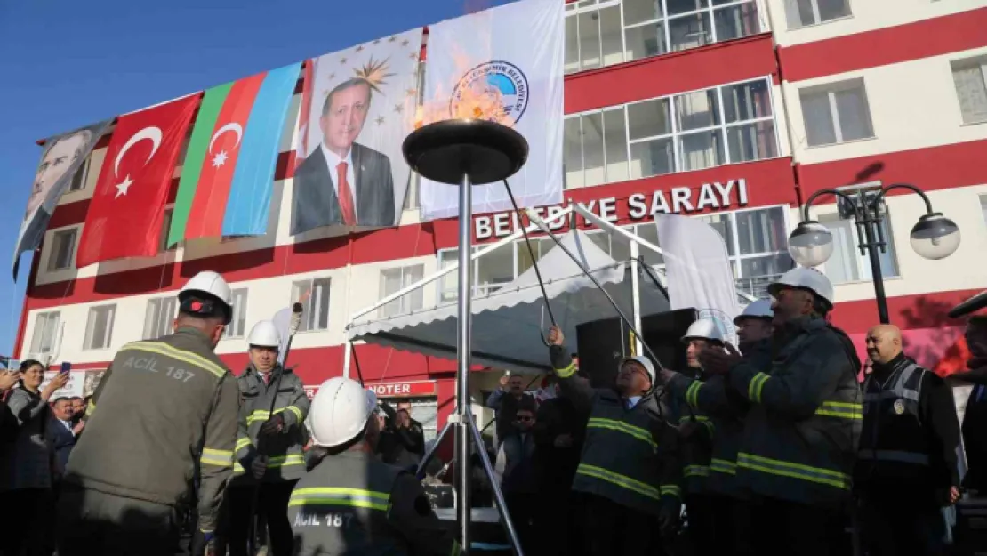 Felahiye'de doğalgaz ateşi yandı