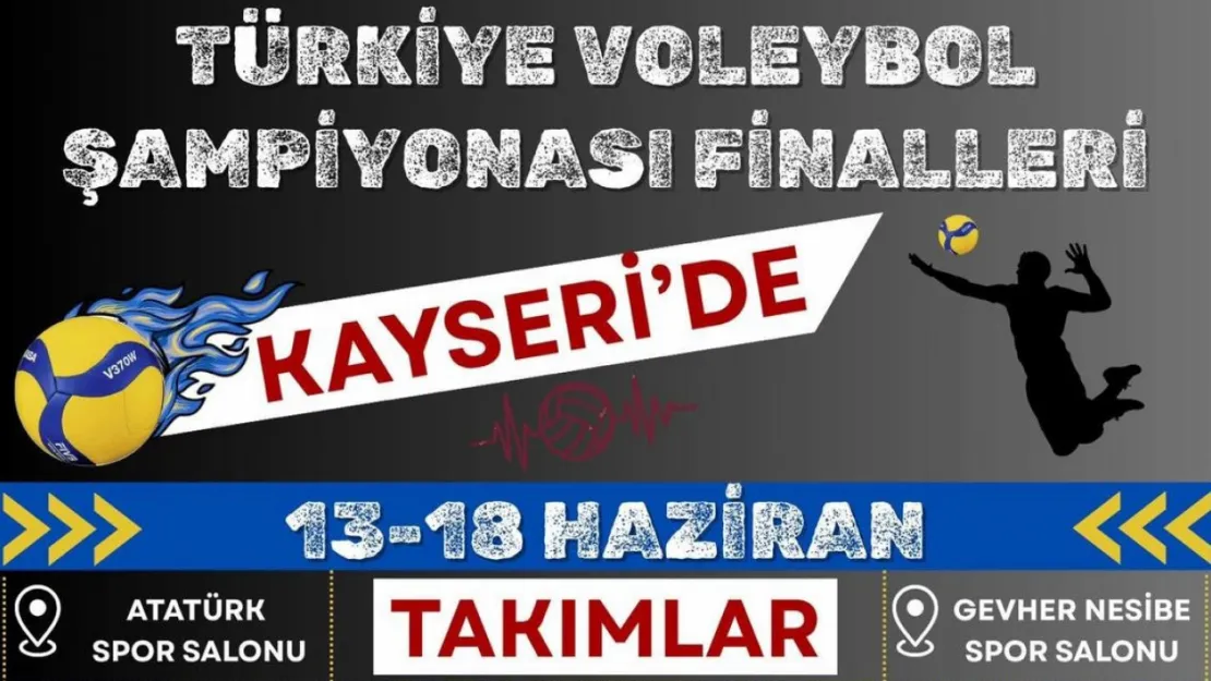 Genç Erkekler Türkiye Voleybol Şampiyonası Finalleri Kayseri'de oynanacak
